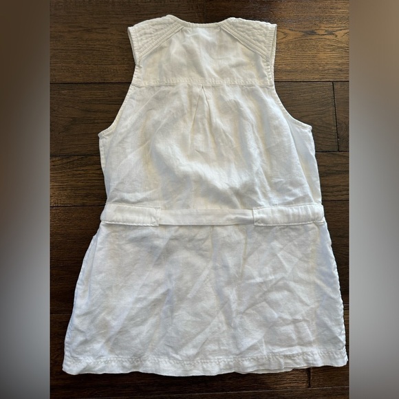 Athleta Wanderbout White Linen Vest- women’s small - Picture 5 of 5